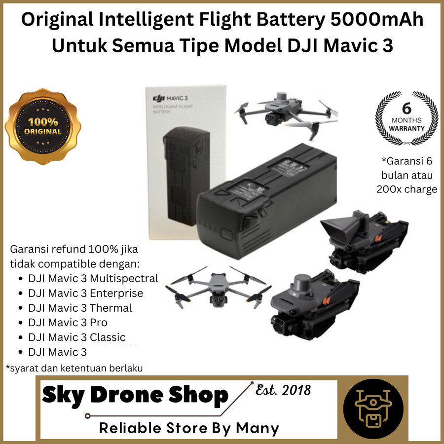 Jual Battery Baterai DJI Mavic 3 Pro DJI Mavic 3 Classic DJI Mavic 3 ...