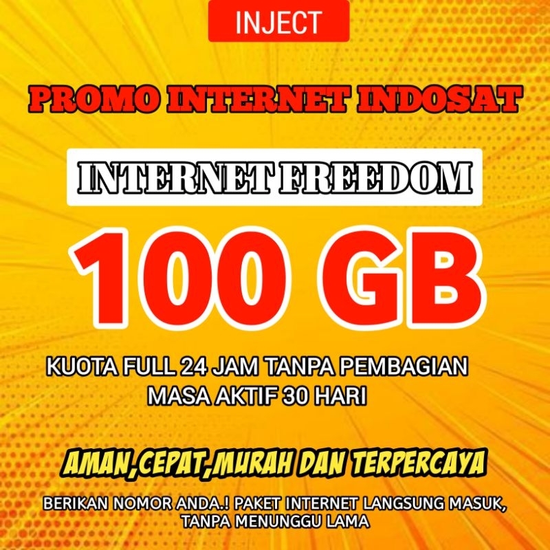 Jual PROMO INTERNET INDOSAT - FREEDOM 100GB KOUTA BERLAKU NASIONAL MASA ...