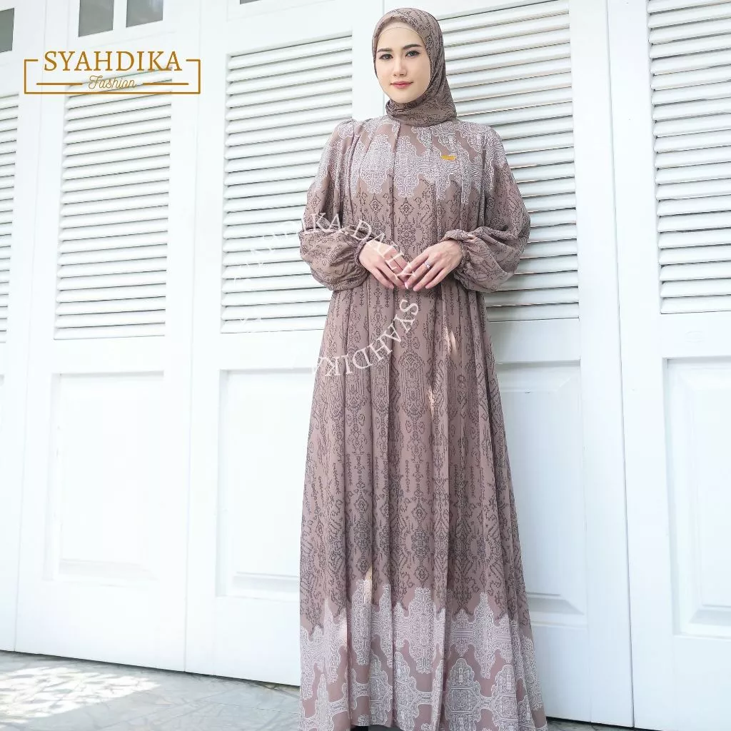 MIKHAYLA Dress Ceruty Babydoll tampilan depan