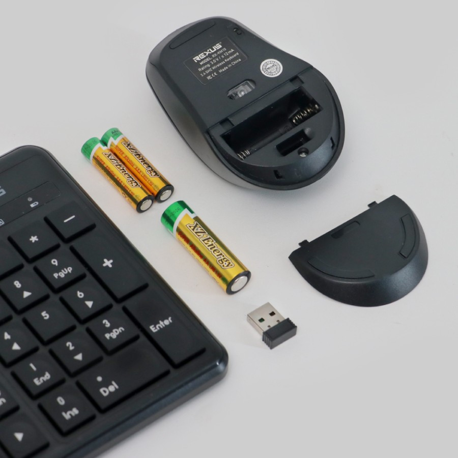 Jual Rexus Keyboard Mouse Wireless KM10 Combo | Shopee Indonesia