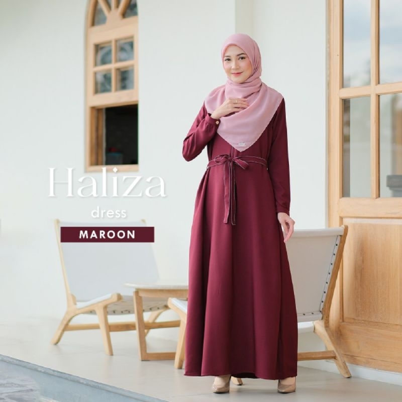 Jual Naisha Official Haliza Dress In By Naisha Dress Terbaru Dress Premium Gamis