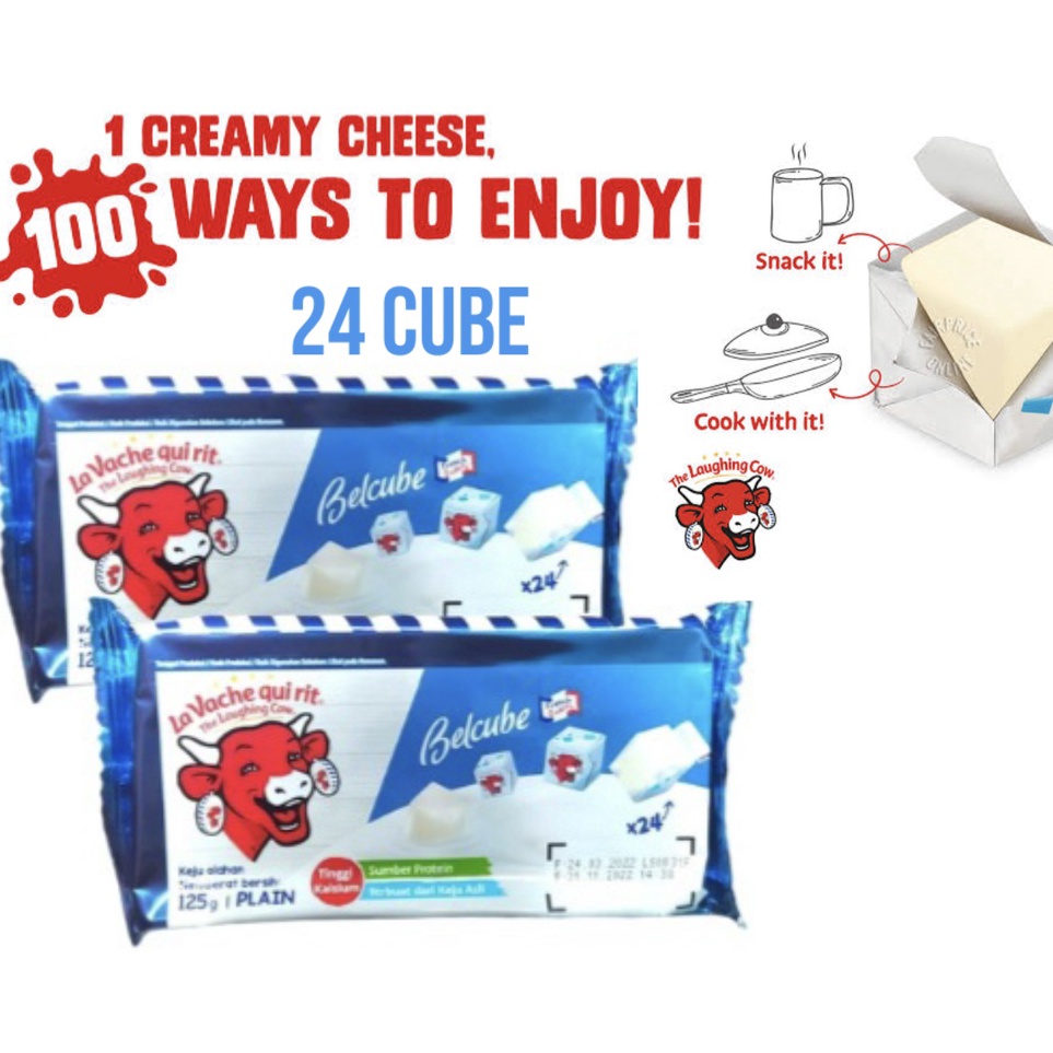 Jual [KODE 0QBLU] Belcube Keju EXP MEI 2024 Belcube Plain Cheese Spread ...