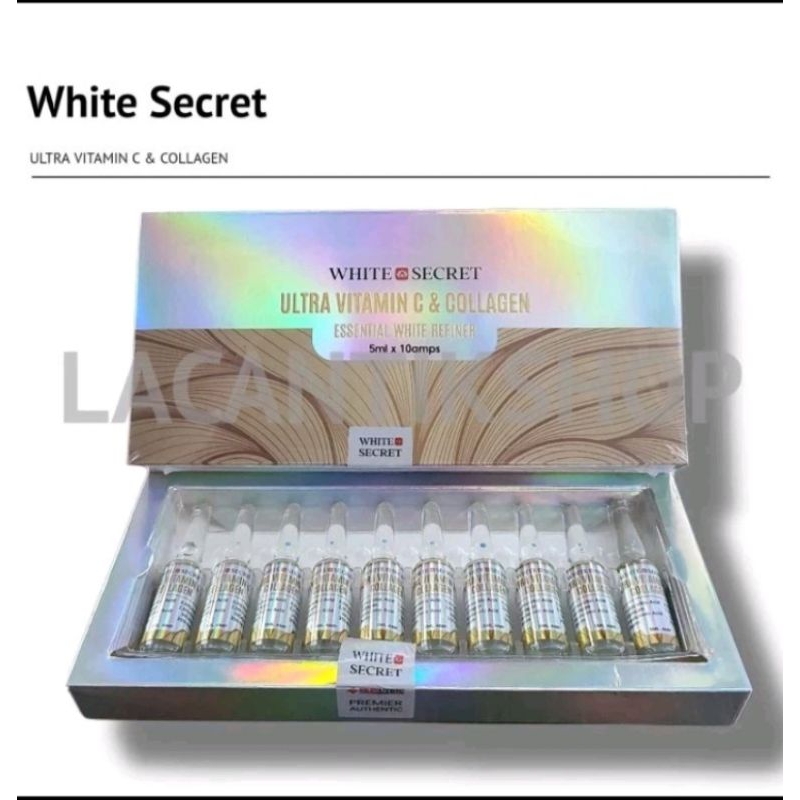 Jual white scret ultra vitamin c kolagen Tampa box Shopee Indonesia