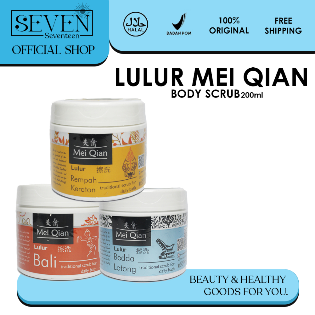 Jual Mei Qian Lulur Traditional Scrub for Daily Bath / Body Scrub