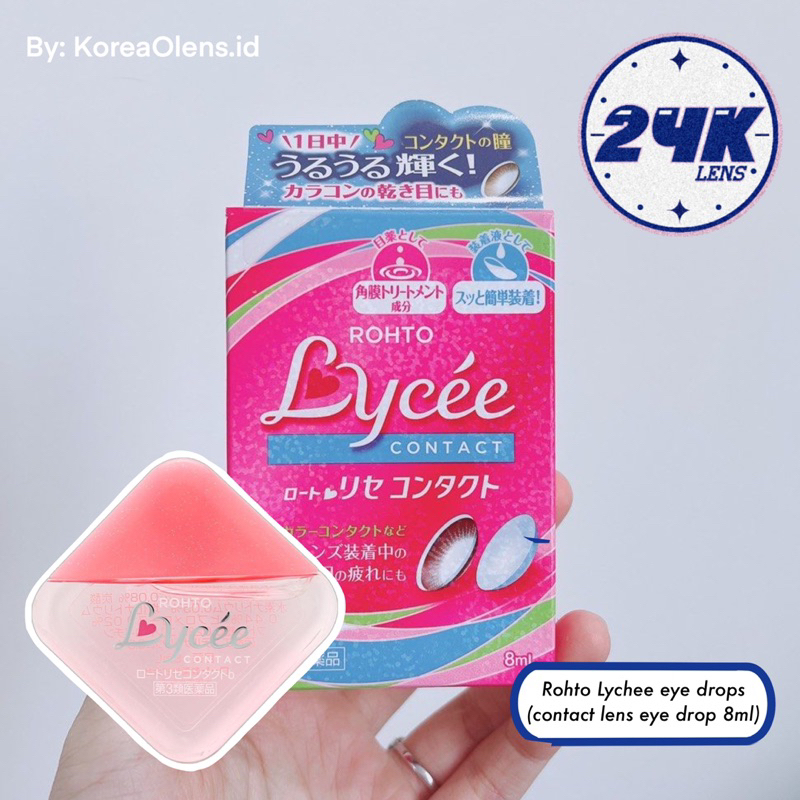 Jual ORI ROHTO LYCHEE CONTACT LENS EYE DROP 8ML Shopee Indonesia