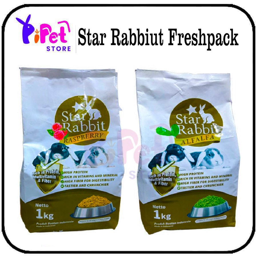 Jual STAR RABBIT 1 KG Pakan Kelinci Frespack | Shopee Indonesia