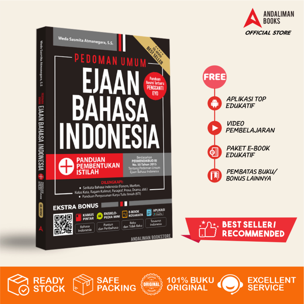 Jual Buku PUEBI Lengkap - Pedoman Umum Ejaan Bahasa Indonesia | Shopee ...