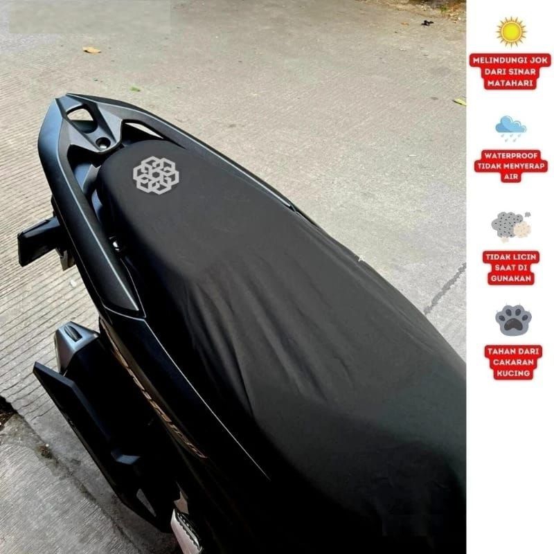 Jual Cover jok motor anti air Sarung jok motor anti cakar kucing
