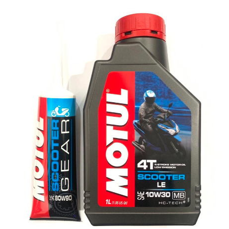 Jual Oli Mesin Motul Matic Scooter Paket Oli Gardan Isi Ml Sae W W L Shopee