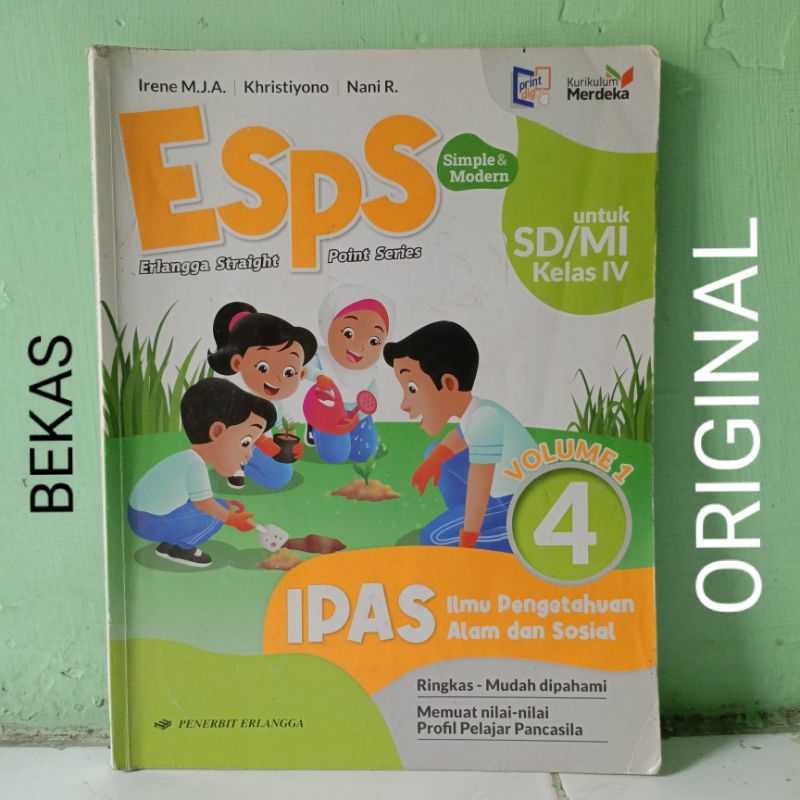 Jual Buku ESPS IPAS Ilmu Pengetahuan Alam dan Sosial Kelas 4 IV SD MI ...