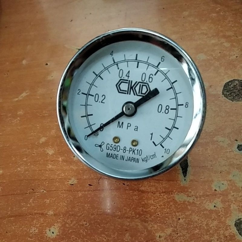 Jual pressure gauge 2" payung 01 MPa / 10 kgf/cm2 CKD made in Japan