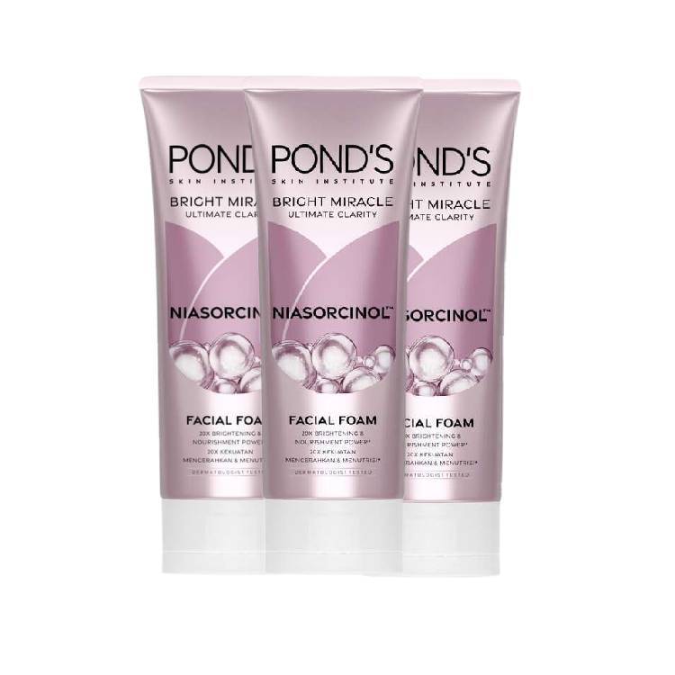 Jual Pond's Bright Miracle Ultimate Clarity Niasorcinol Facial Foam ...