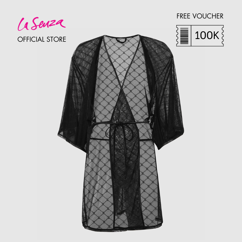 Jual La Senza Obvious Sexy Robe Wanita Warna Smoulder Black 60262400