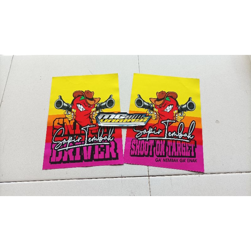 Jual STICKER KARPET LUMPUR VARIASI MOBIL PICK-UP LAMINASI SUPER GLOSSY ...