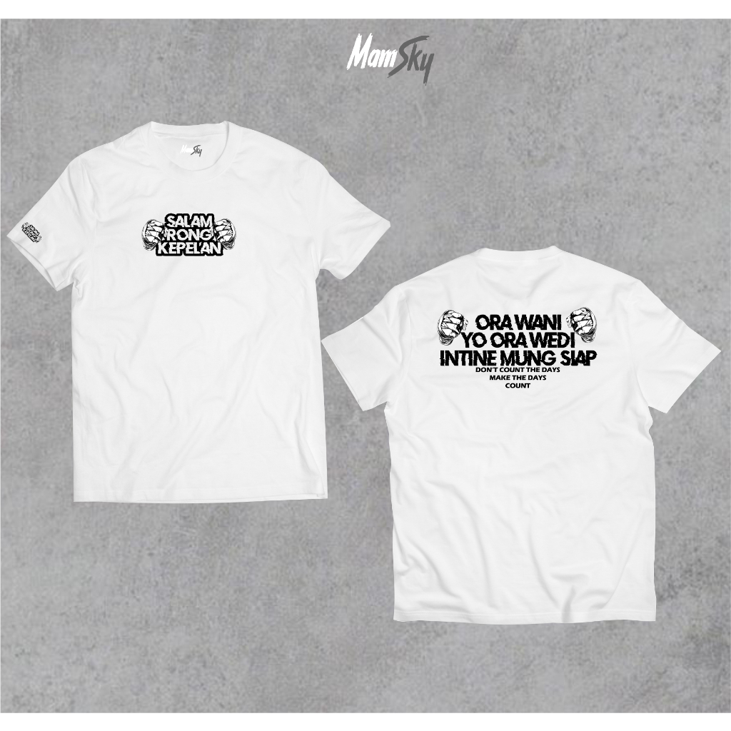 Jual KAOS SALAM RONG KEPELAN INTINE MUNG SIAP | Shopee Indonesia
