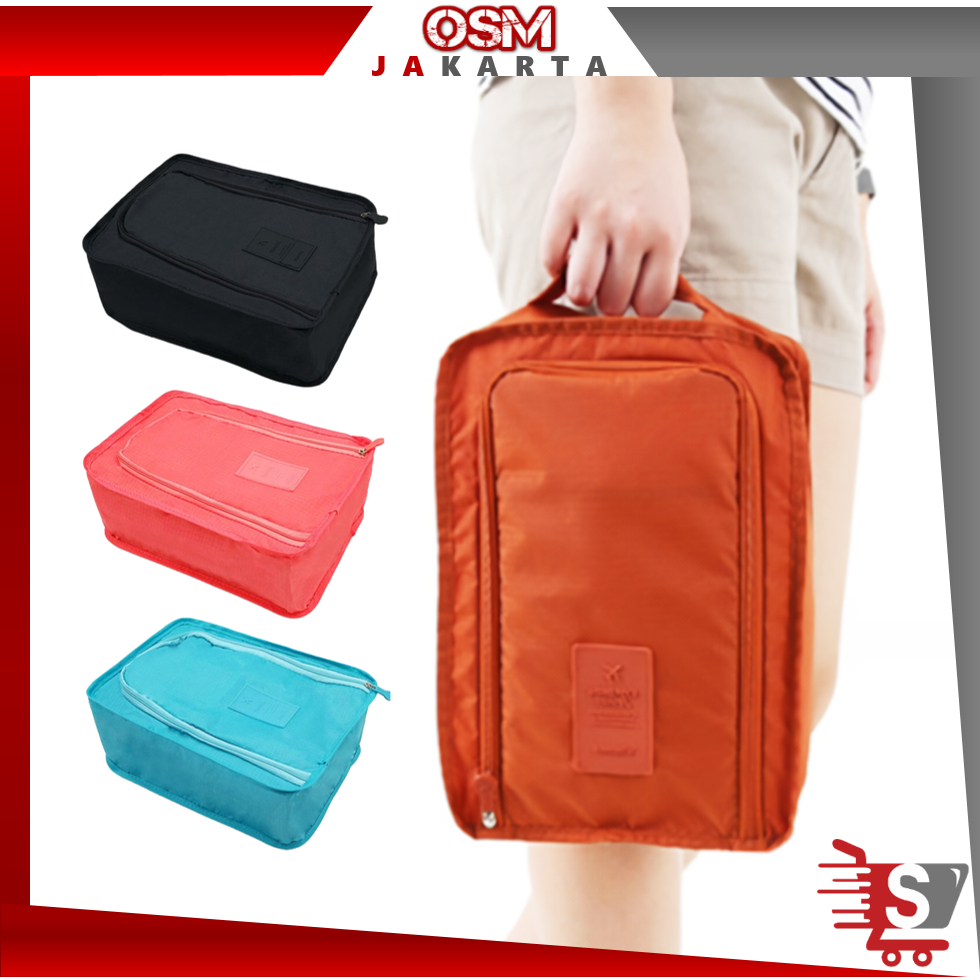 Jual OSM JKT H6089 Shoes Pouch Travel / Tas Penyimpanan Sepatu Lipat