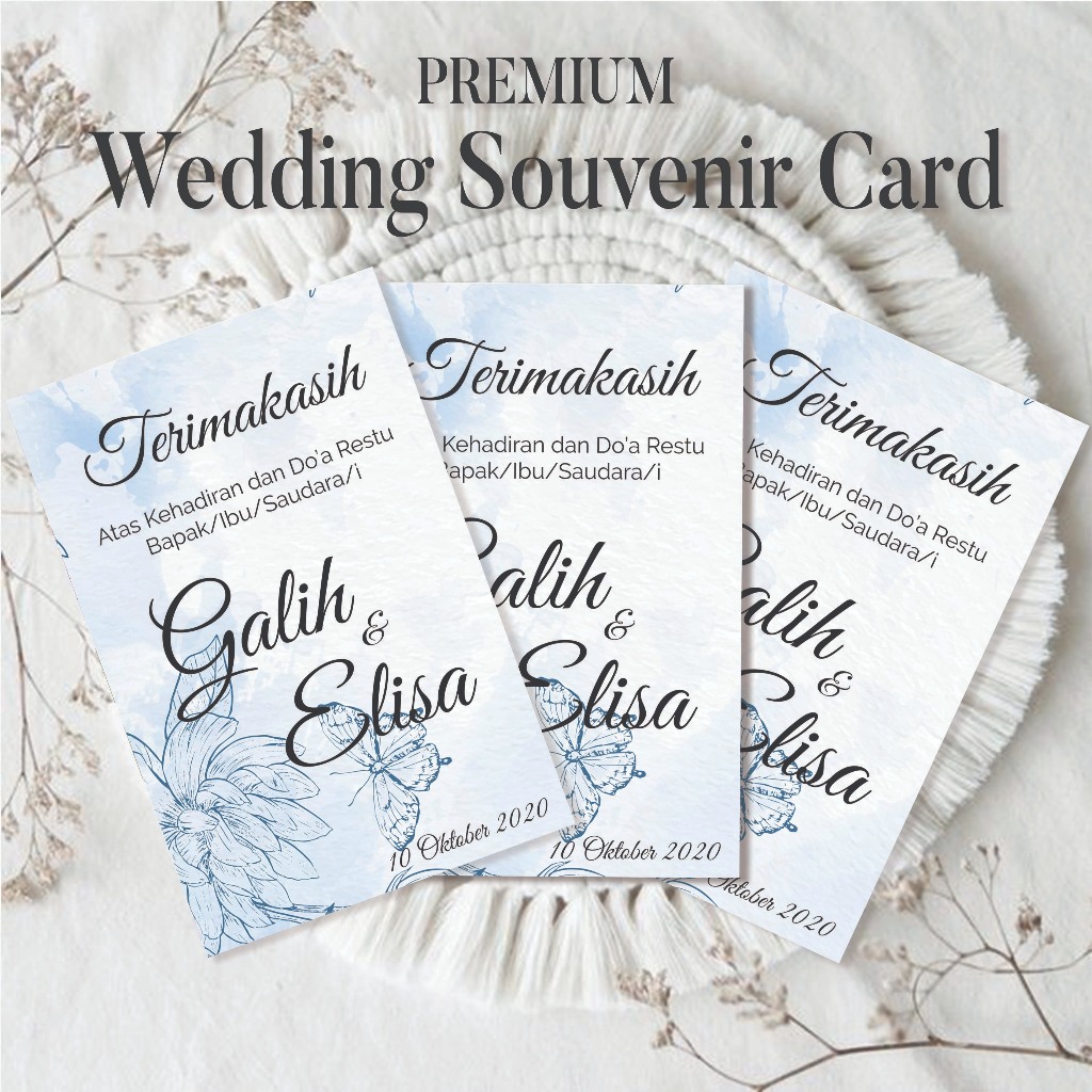 Jual KARTU UCAPAN TERIMAKASIH / KARTU UCAPAN / KARTU SOUVENIR