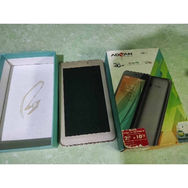 Jual tab Advan i7 matot + dosbook Shopee Indonesia