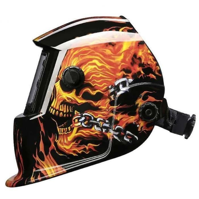 Jual GHOST RIDER automatic welding helmet / helm las auto dark / topeng ...
