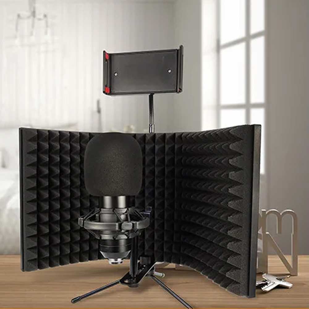 Jual Peredam Suara Microphone Wind Screen Sound Insulation 3 Panel AS3