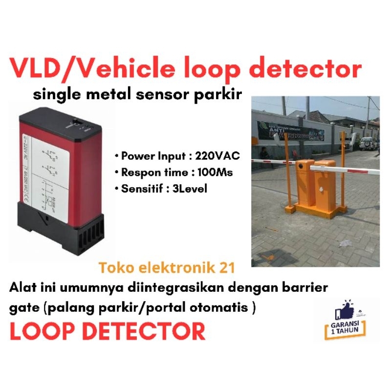Jual Loop Detector VLD/Vehicle Loop Detector 220V Single Metal Sensor ...