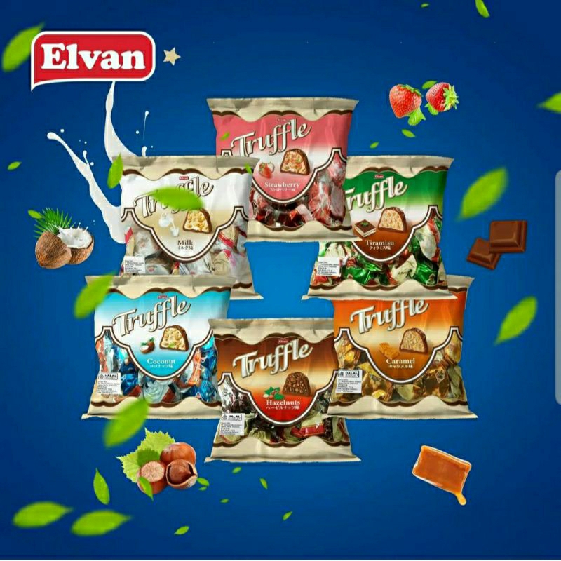 Jual Elvan Truffle chocolate 115 gr / coklat / cokelat Arab Turki