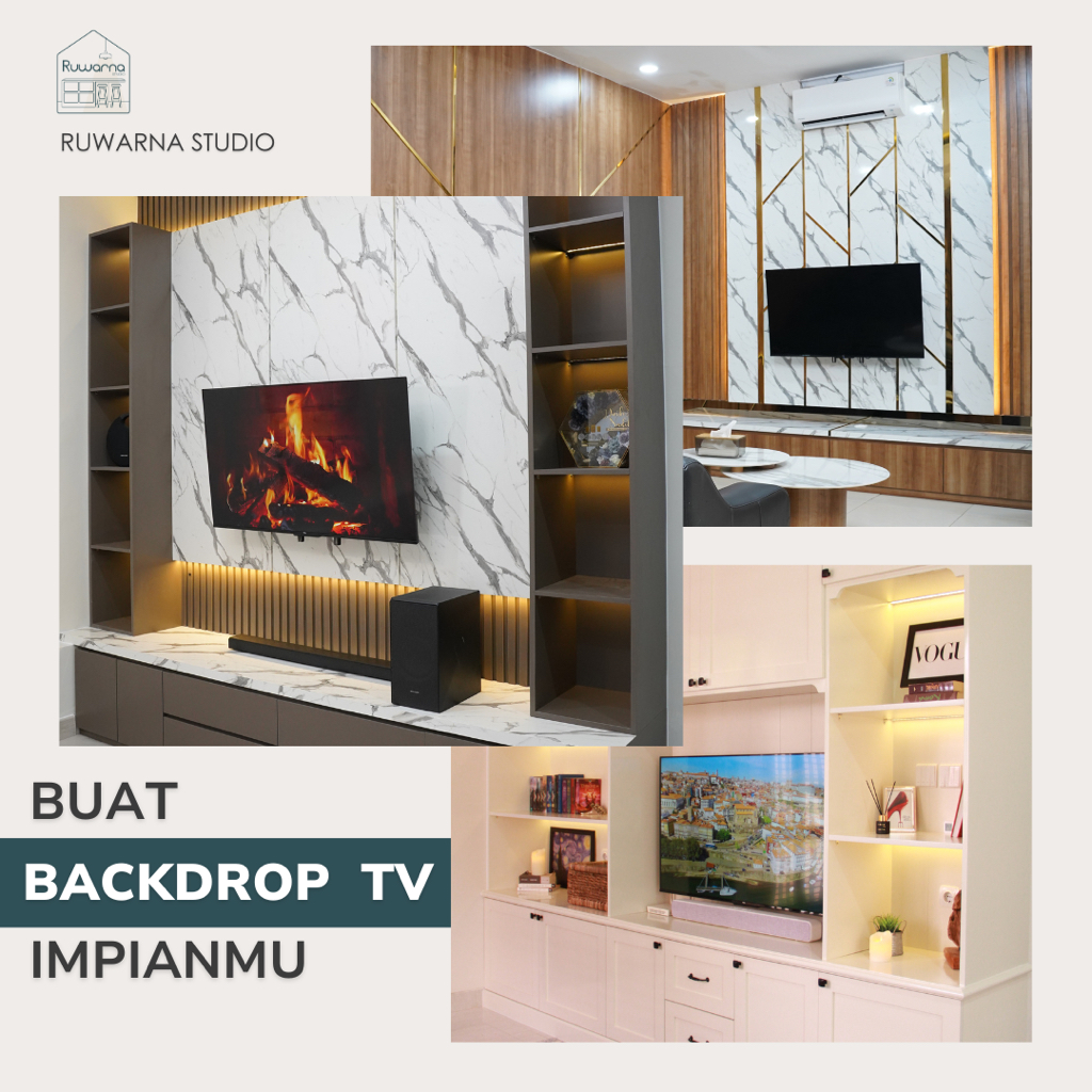 Jual CUSTOM BACKDROP TV MULTIPLEX | Shopee Indonesia