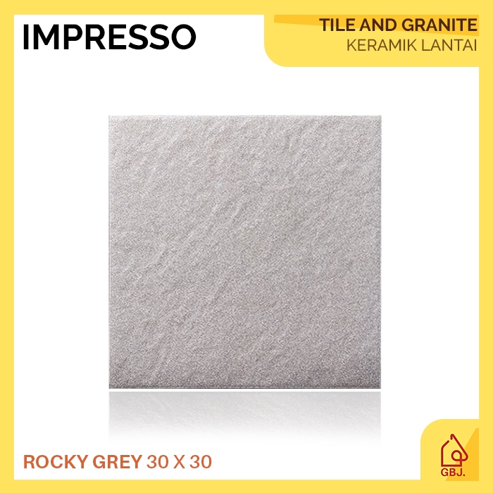 Jual Keramik Kasar 30 X 30 Rocky Grey Kia Impresso Keramik Lantai