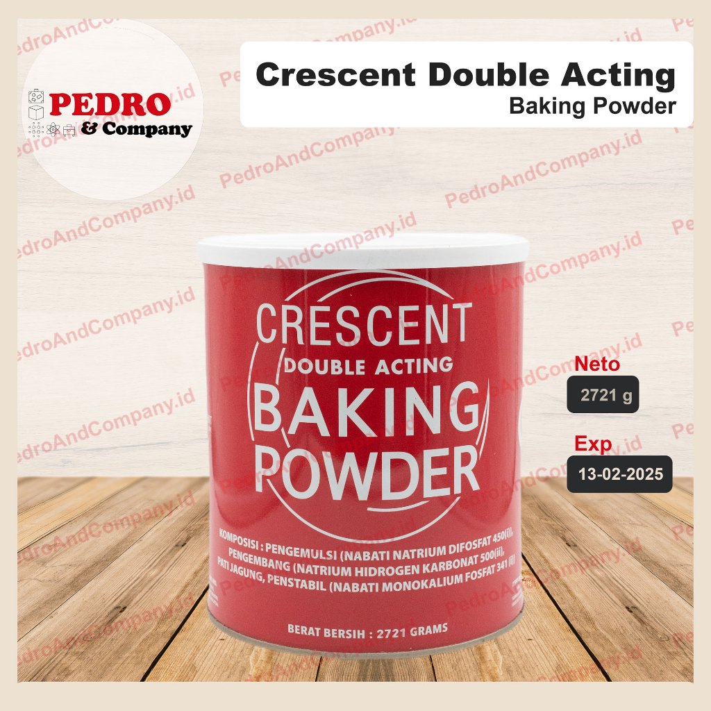 Jual Crescent double acting baking powder 2721 gram kaleng besar