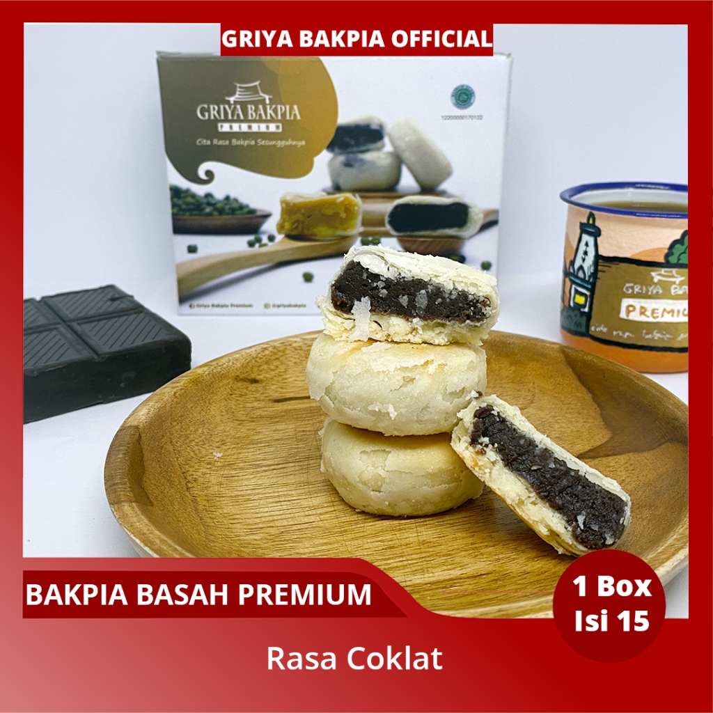 Jual GRIYA BAKPIA [PREMIUM Isi 15] Bakpia Basah Coklat | Bakpia Kemasan ...