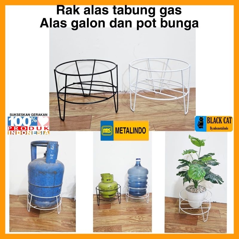 Jual Rak tabung gas alas roda tabung gas alas roda galon besi rak pot ...