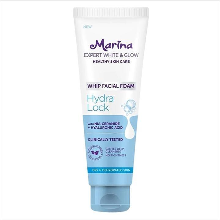 Jual Marina Whip Facial Foam Bright Booster / Hydra Lock / Acne Clear+ ...