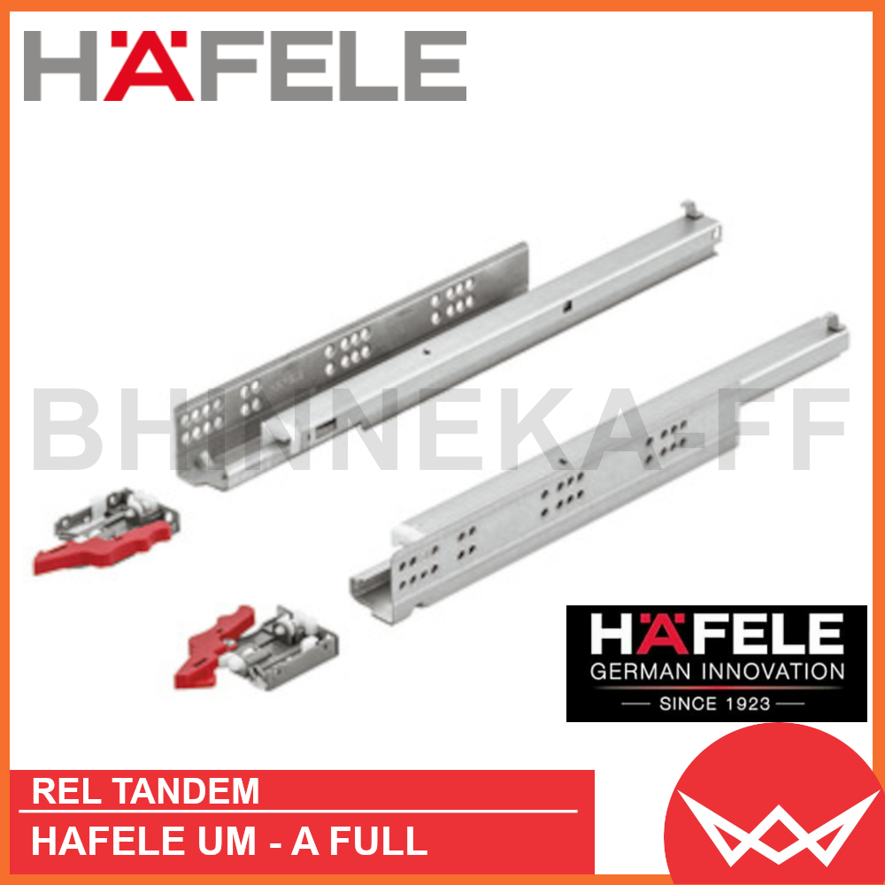 Jual HAFELE MATRIX RUNNERS UMA FULL-EXT / REL TANDEM SOFT CLOSE 450MM ...
