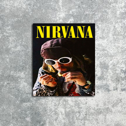 Jual Poster Dinding Kurt Cobain Nirvana | Shopee Indonesia