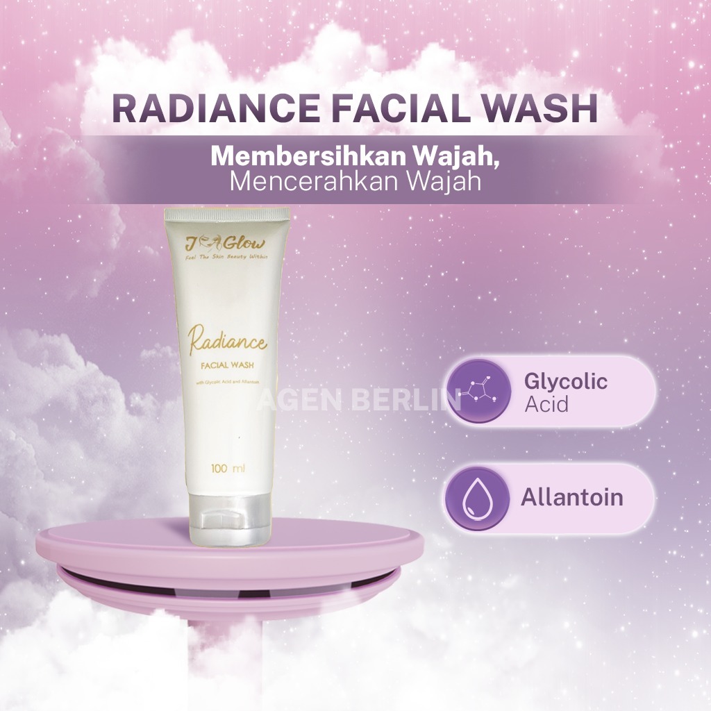 Jual JGLOW Radiance Facial Wash (mampu membantu mengangkat sisa