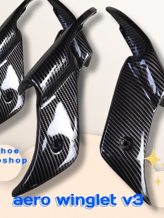 Jual Aero Winglet R15 V3 Model Gp Hitam Carbon | Shopee Indonesia