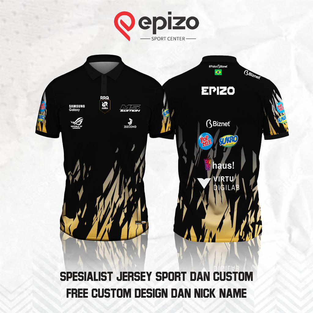 Jual Jersey Kaos RRQ M5 Edition RRQ AKIRA BR Bisa custom Nama | Shopee ...