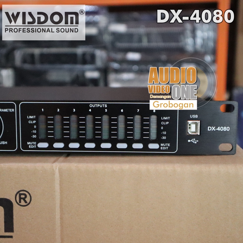 Jual DLMS Wisdom DX4080 4 In 8 Out Driverack Speaker Management ...