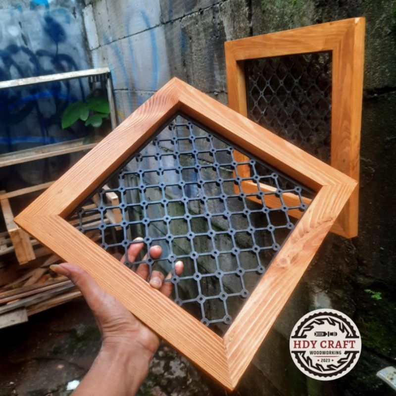 Jual Frame Platycerium 30x30 Cm Frame Simbar / Bingkai Platy / Drainase ...