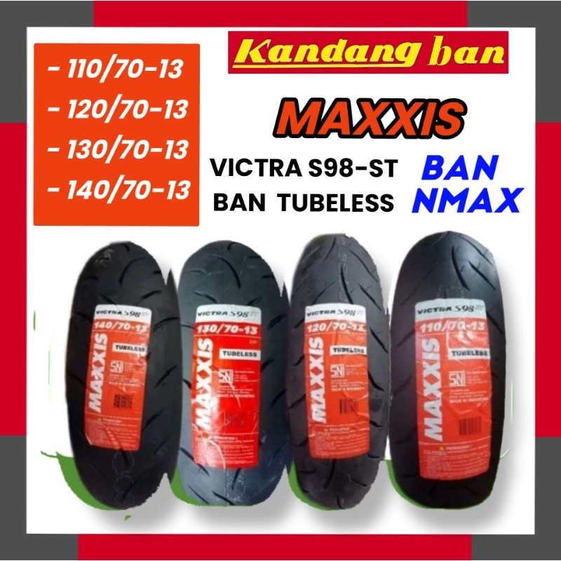 Jual Ban tubles dual componund Yamaha N-MAX merk MAXXIS Victra S98ST ...