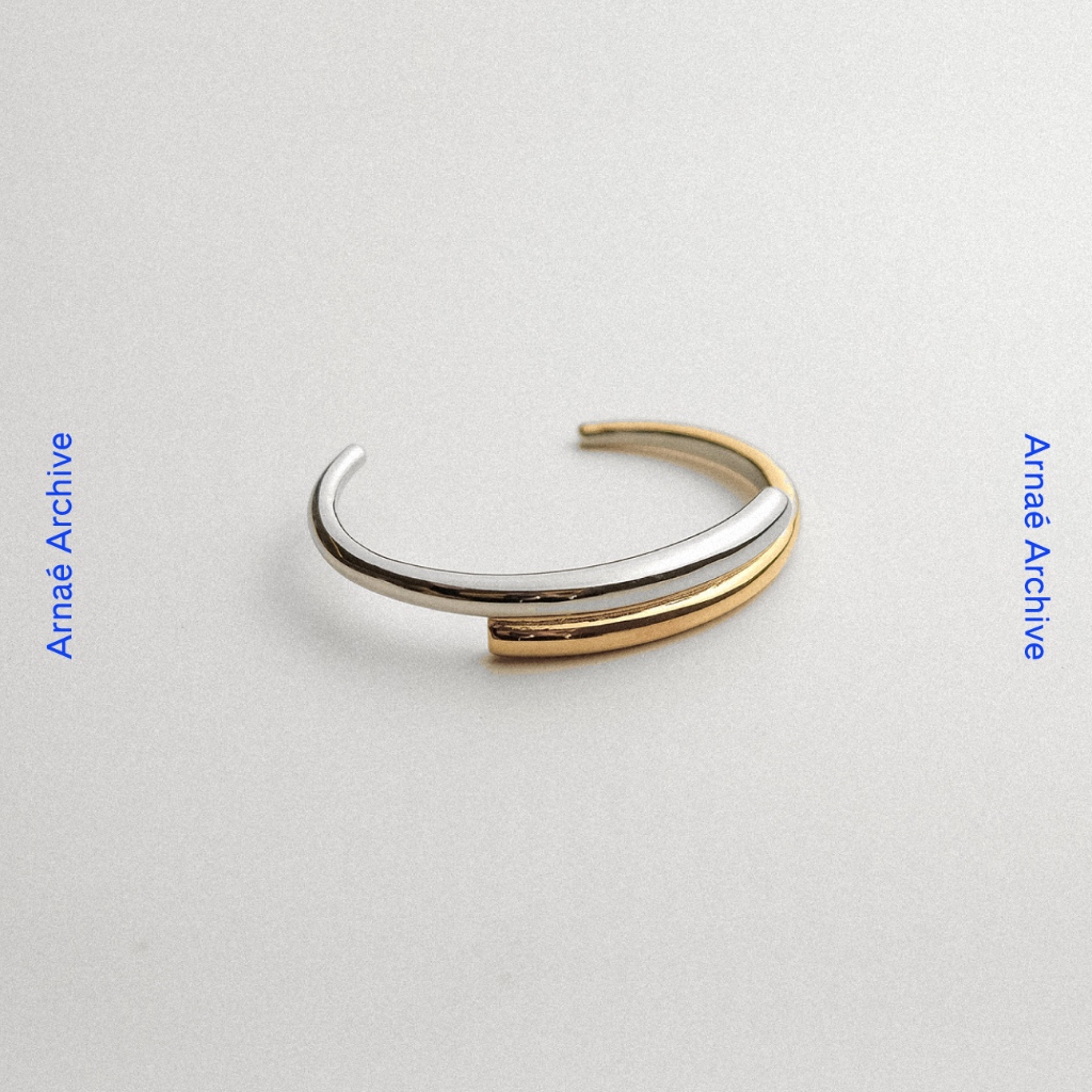 Jual Arnaé Archive — Two Tone Heavy Cuff Bangle — Gelang Unisex ...