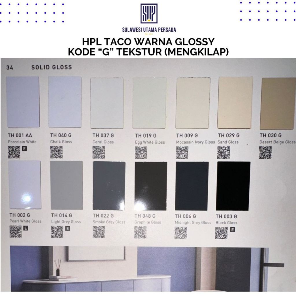 Jual HPL TACO warna solid gloss / hpl taco mengkilap warna solid / hpl ...