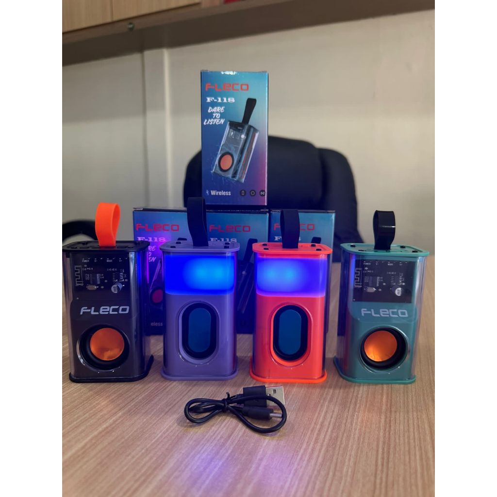 Jual Fleco Bluetooth speaker F-118 V5.3 Mini Portable Wireless ...