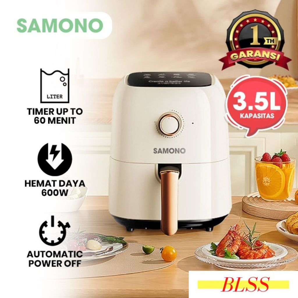 Jual AIr Fryer Frayer SAMONO Penggorengan Tanpa Minyak Kapasitas 3,5 ...