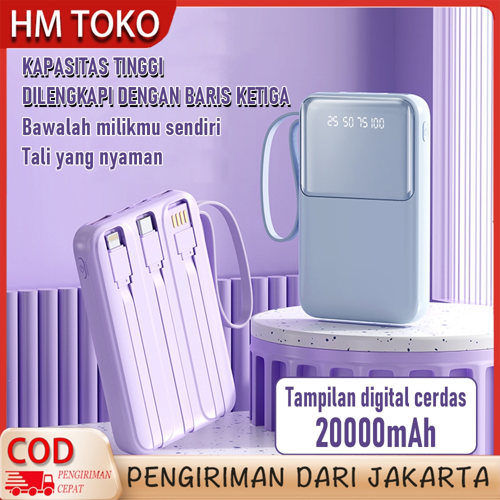 Jual HM TOKO Elston PowerBank 20000mAh Robot Power Bank mini Fast