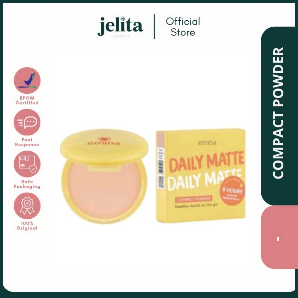 Jual Jelita Cosmetics - Emina Daily Matte Compact Powder | Shopee Indonesia