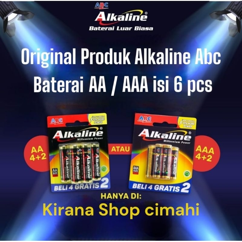 Jual Baterai Abc Alkaline Aa Aaa Isi Pcs Shopee Indonesia