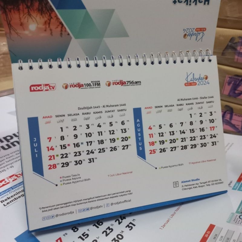 Jual Kalender Meja Rodja 2024 Masehi Shopee Indonesia 0771