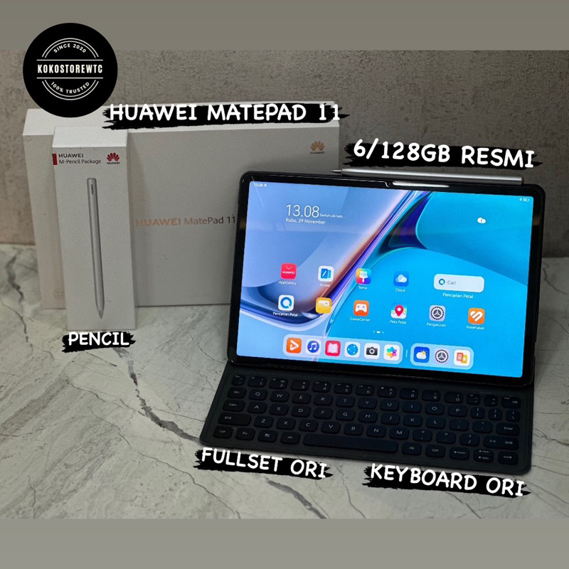 Jual HUAWEI MATEPAD 11 6/128GB WITH KEYBOARD + PENCIL FULLSET ORI MULUS ...