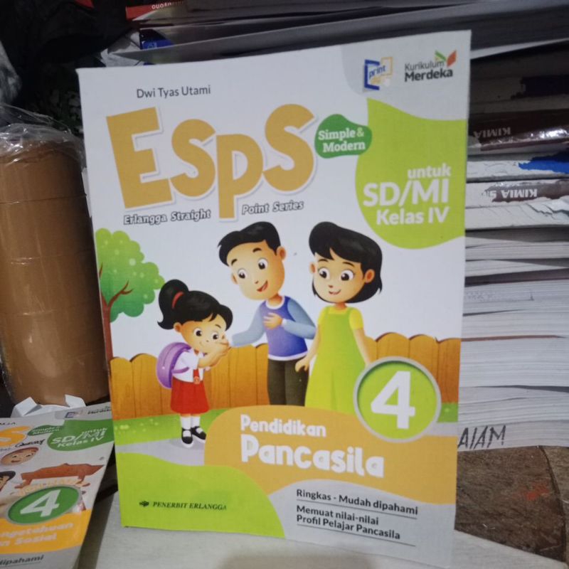 Jual buku esps pendidikan pancasila SD kelas 4 penerbit erlangga ...